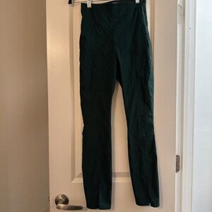 Men's Dark Green Slim Dress Pants